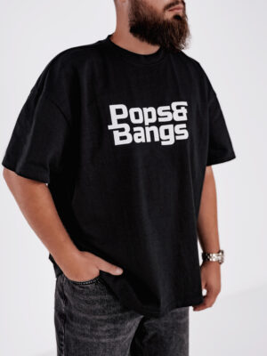 race pops and bangs oversized t-shirt